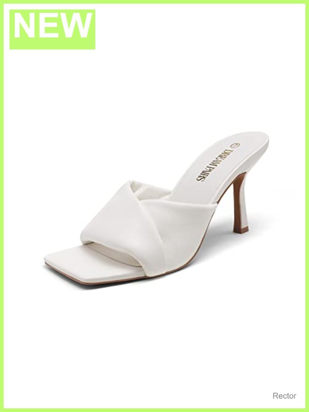 Women's Slip On Soft Comfort Dressy Mule Heels Square Toe Stiletto